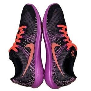 NIKE Flex Fury Running Shoes | Black Coral Purple‎ | 705299-012 | Women's Sz 9.5